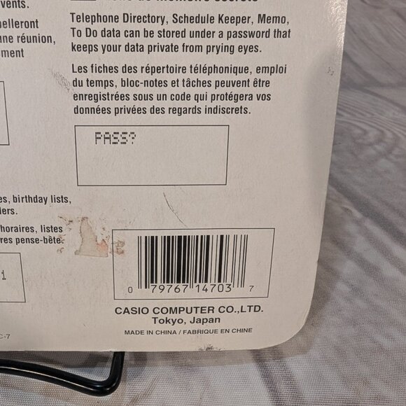 Vintage Y2K Casio SF-3600 Black Retro Backlit Display Illuminator Digital Diary - Picture 3 of 6